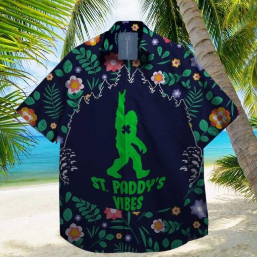 Bigfoot St. Paddy_s Vibes on St. Patrick day Hawaiian Shirt