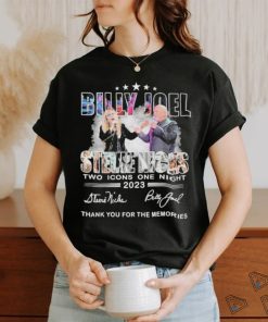 Billy Joel And Stevie Nicks Two Icons One Night 2023 Memories T Shirt