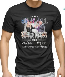 Billy Joel And Stevie Nicks Two Icons One Night 2023 Memories T Shirt