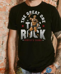 Black The Rock The Great One T Shirt