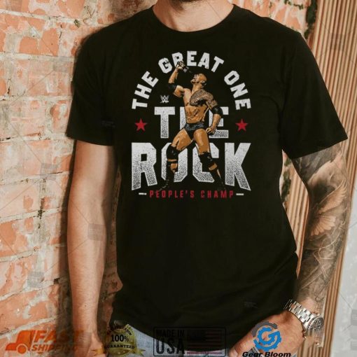 Black The Rock The Great One T Shirt