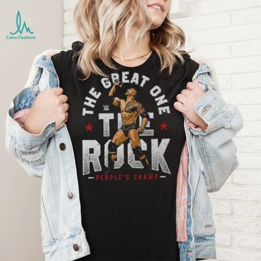 Black The Rock The Great One T Shirt