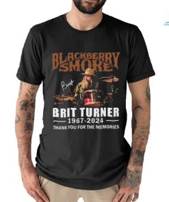 Blackberry Smoke Brit Turner 1967 2024 Thank You For The Memories Signature T shirt