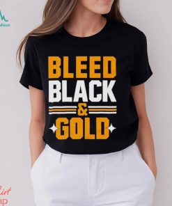 Bleed Black And Gold T Shirt