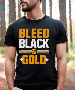 Bleed Black And Gold T Shirt
