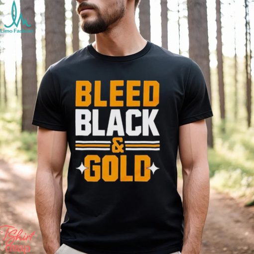 Bleed Black And Gold T Shirt