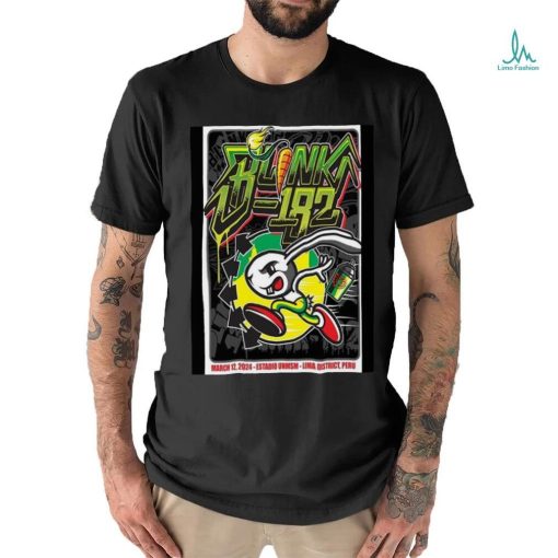 Blink 182 12.03.2024 Estadio Unmsm Lima District Peru Show Poster shirt