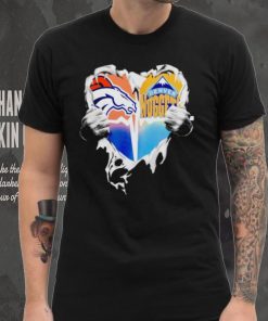 Blood Inside Heart Denver Broncos and Denver Nuggets shirt