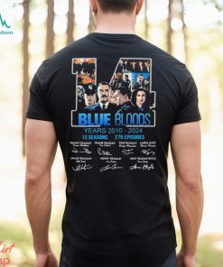 Blue Bloods 14 Years Of 2010 2024 signatures t shirt