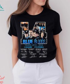 Blue Bloods 14 Years Of 2010 2024 signatures t shirt