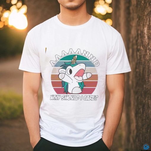 Bluey Unicorn Why Should I Care vintage shirt