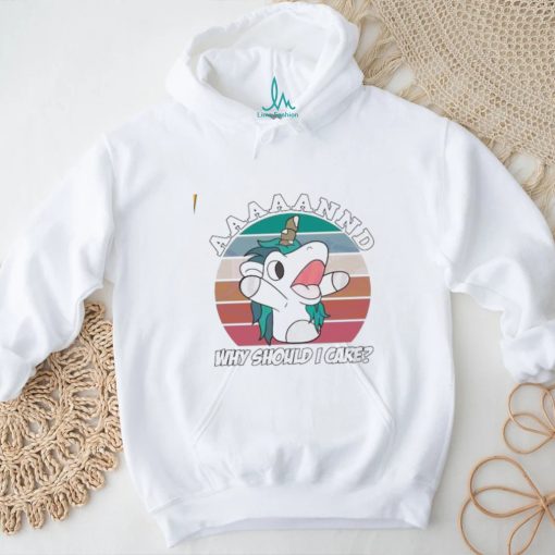 Bluey Unicorn Why Should I Care vintage shirt