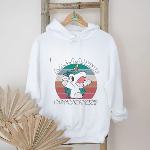 Bluey Unicorn Why Should I Care vintage shirt