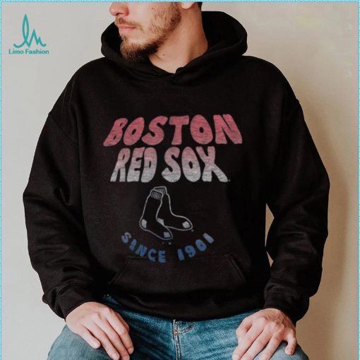 Boston Red Sox Blue Harmony Ava Raglan T Shirt
