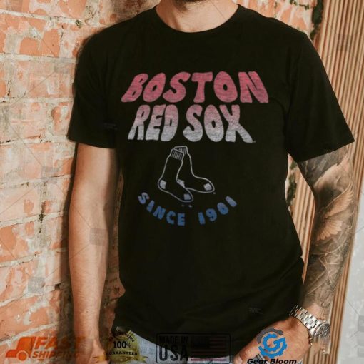 Boston Red Sox Blue Harmony Ava Raglan T Shirt