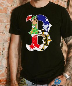 Boston city Boston Celtics New England Patriots Boston Red Sox Boston Bruins compound logo shirt