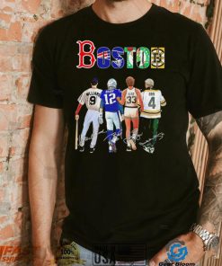 Boston city Boston Red Sox New England Patriots Boston Celtics Boston Bruins legends famous players signatures shirt