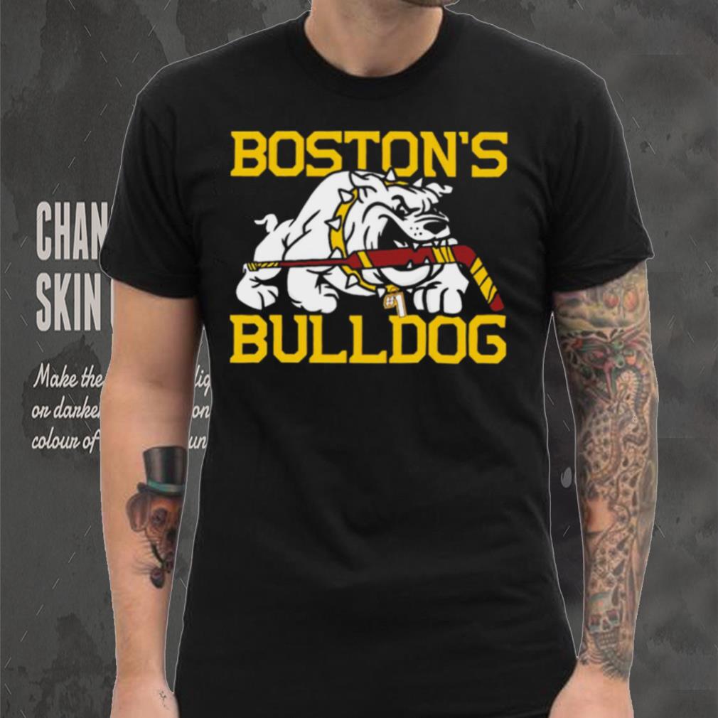 Boston’s Bulldogs hockey mascot cartoon 2024 shirt Boston’s Bulldogs hockey mascot cartoon 2024 shirt