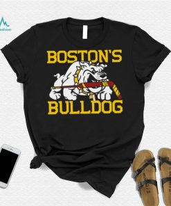 Boston’s Bulldogs hockey mascot cartoon 2024 shirt