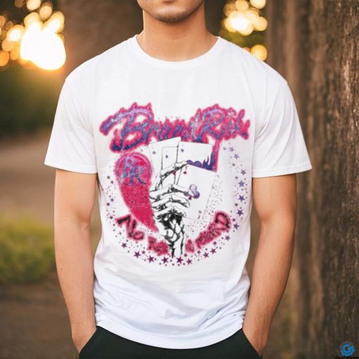 Brand Risk Merch Shop Skeleton Poker Hand T Shirt