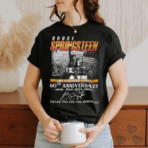 Bruce Springsteen 2024 World Tour 60th Anniversary 1964 2024 Thank You For The Memories T Shirt