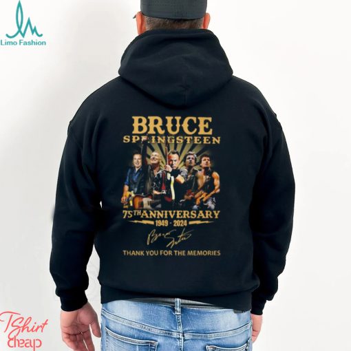 Bruce Springsteen 75th Anniversary 1949 – 2024 Thank You For The Memories T Shirt