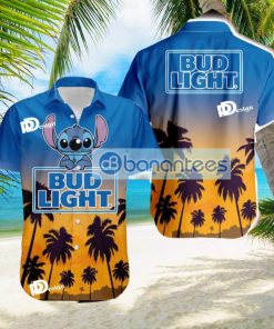 Bud Light Stitch Tropical Hawaiian Shirt Gift For Men And Women