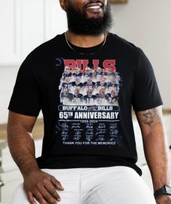 Buffalo Bills 65th Anniversary 1959 2024 Memories Thank you t shirt