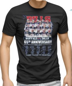 Buffalo Bills 65th Anniversary 1959 2024 Memories Thank you t shirt