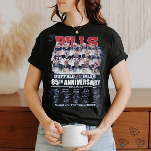 Buffalo Bills 65th Anniversary 1959 2024 Memories Thank you t shirt