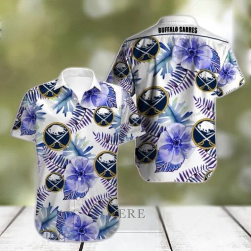 Buffalo Sabres Hawaiian Shirt Tropical Flowers Summer Style Gift For Men And Women