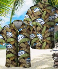 Busch Light Hawaiian Shirt Banana Leaves Beach Lovers Gift