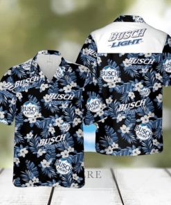 Busch Light Hawaiian Shirt Blue Floral Gift For Summer Holiday