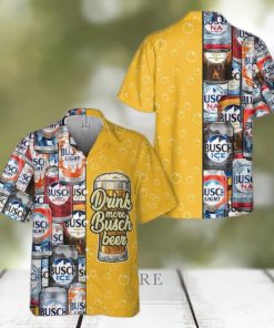 Busch Light Hawaiian Shirt Cool Drink More Busch Beer