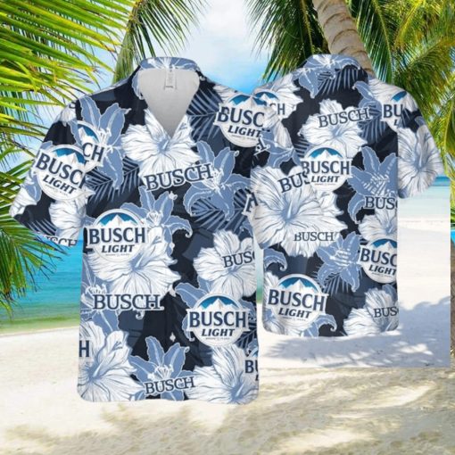 Busch Light Hawaiian Shirt Flower Pattern Beach Gift For Friend