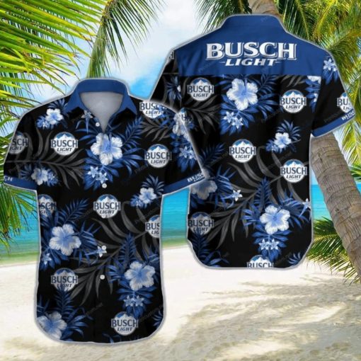 Busch Light Hawaiian Shirt Hibiscus Gift For Beach Holiday