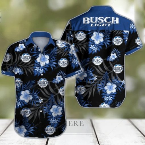 Busch Light Hawaiian Shirt Hibiscus Gift For Beach Holiday