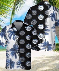 Busch Light Hawaiian Shirt Palm Trees Beach Gift For Friend