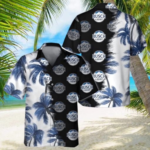 Busch Light Hawaiian Shirt Palm Trees Beach Gift For Friend