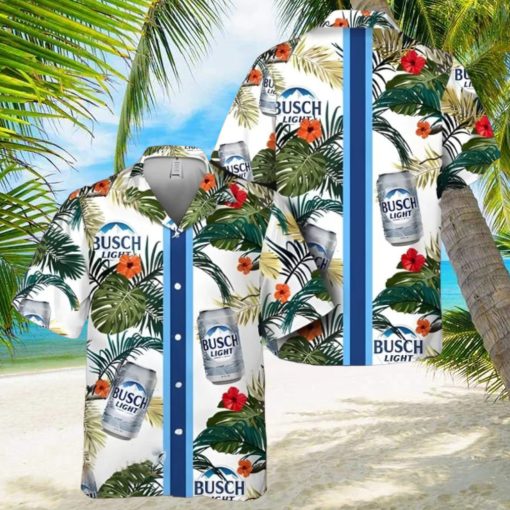 Busch Light Hawaiian Shirt Tropical Summer Flowers Beach Lover Gift