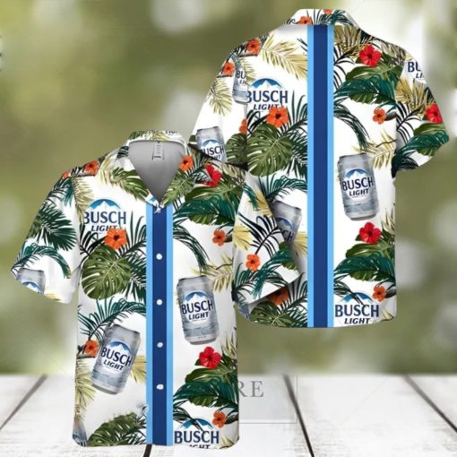 Busch Light Hawaiian Shirt Tropical Summer Flowers Beach Lover Gift