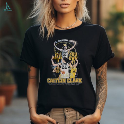 Caitlin Clark Merch All Time Scoring Leader Basketball Fan Shirt