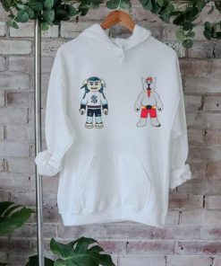 Calgary Flames VS Seattle Kraken NHL 2024 mascot cartoon hockey shirt