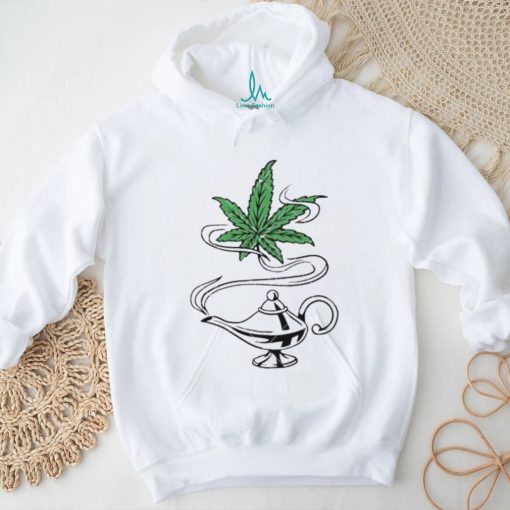 Cannabis Magic Lamp Funny Weed Dope Leaf shirt