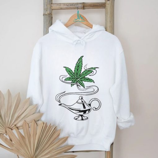 Cannabis Magic Lamp Funny Weed Dope Leaf shirt
