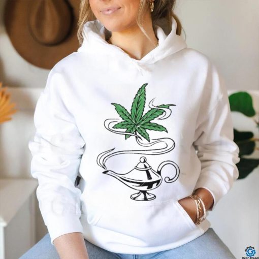 Cannabis Magic Lamp Funny Weed Dope Leaf shirt