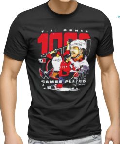 Capitals Tj Oshie 1000 Game Players Shirt