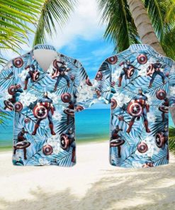 Captain America Marvel Comics All Over Print 3D Hawaiian Shirt Unique Gift