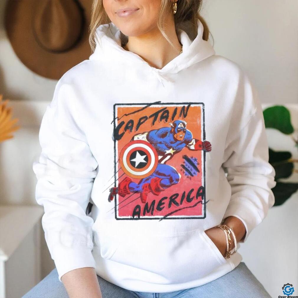 Captain America Marvel marching forward shirt Captain America Marvel marching forward shirt