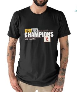 Cardinal USC Trojans 2024 Pac 12 Women’s Basketball Conference Tournament Champions Locker Room shirt
